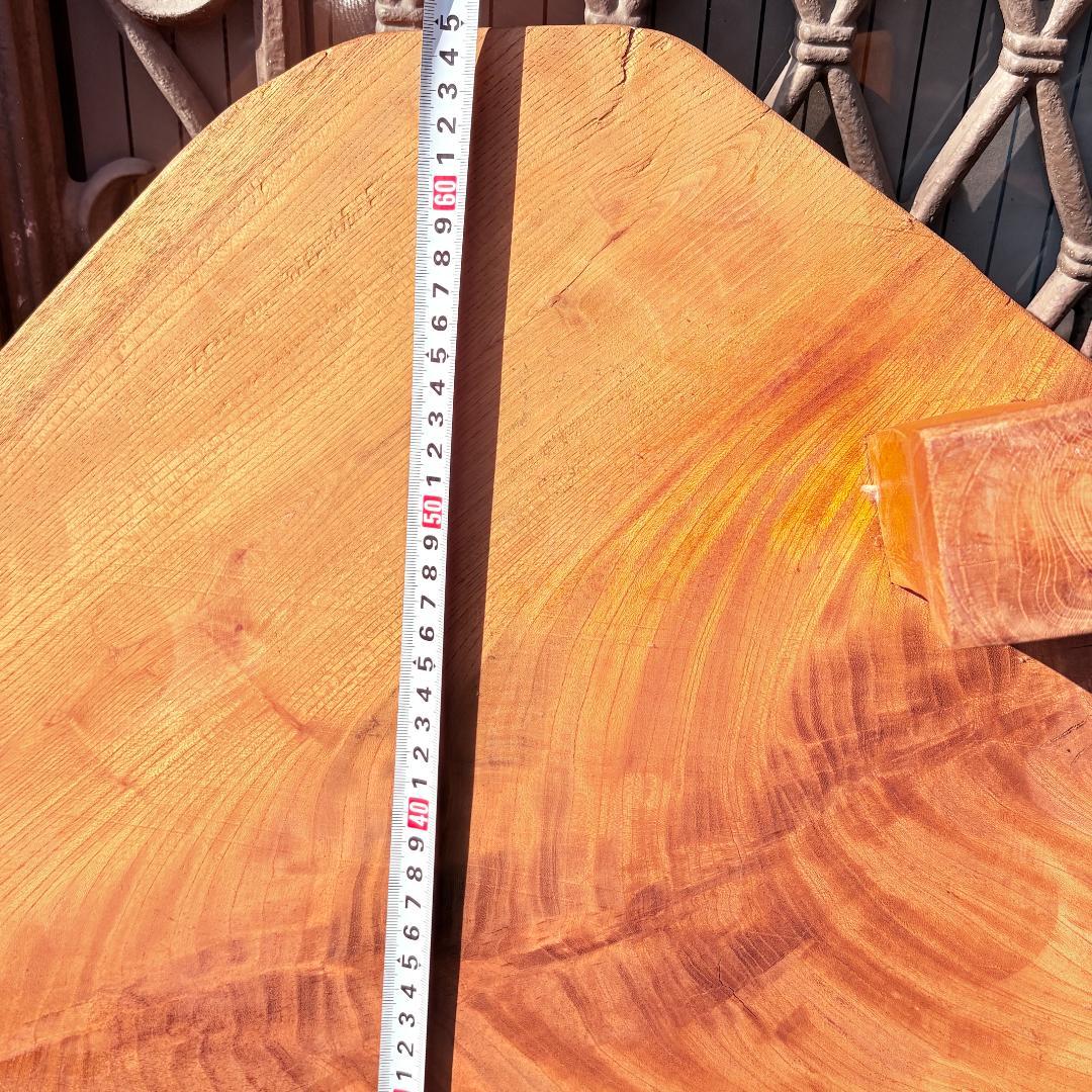 レトロ 木製 天然木 一枚板 脚付き 花台 座卓 台座 飾り台 無垢 道具