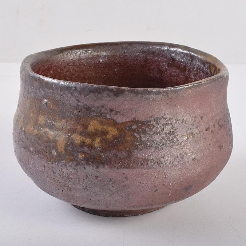 茶道具　備前焼　中村六郎作　茶碗　共布共箱　D　R8973