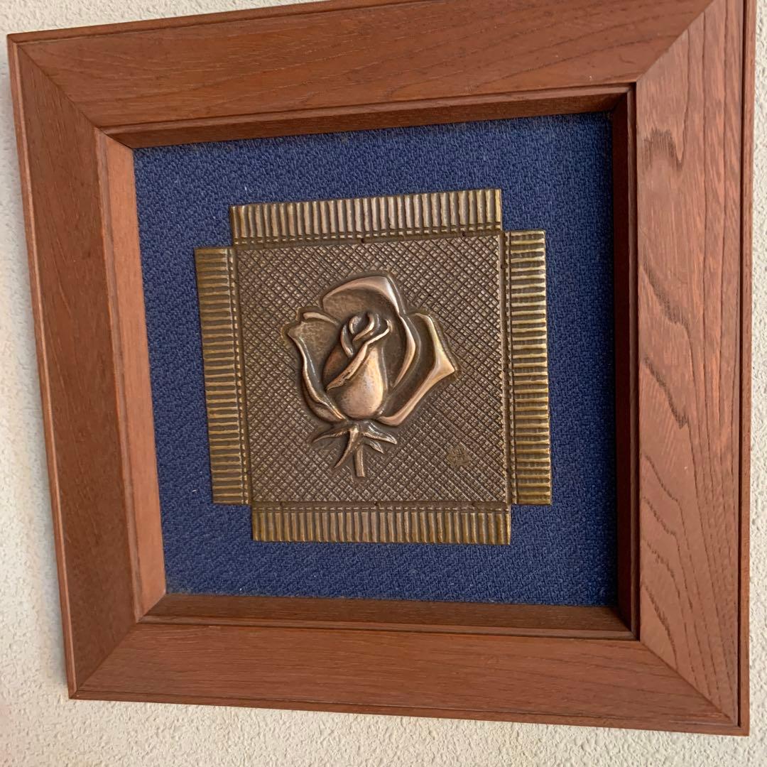 薔薇彫金　大須賀選　共箱有り