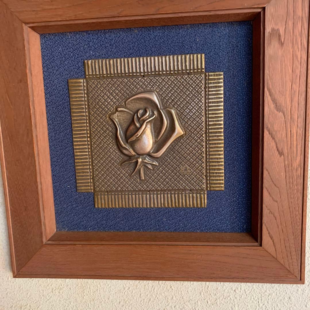 薔薇彫金　大須賀選　共箱有り