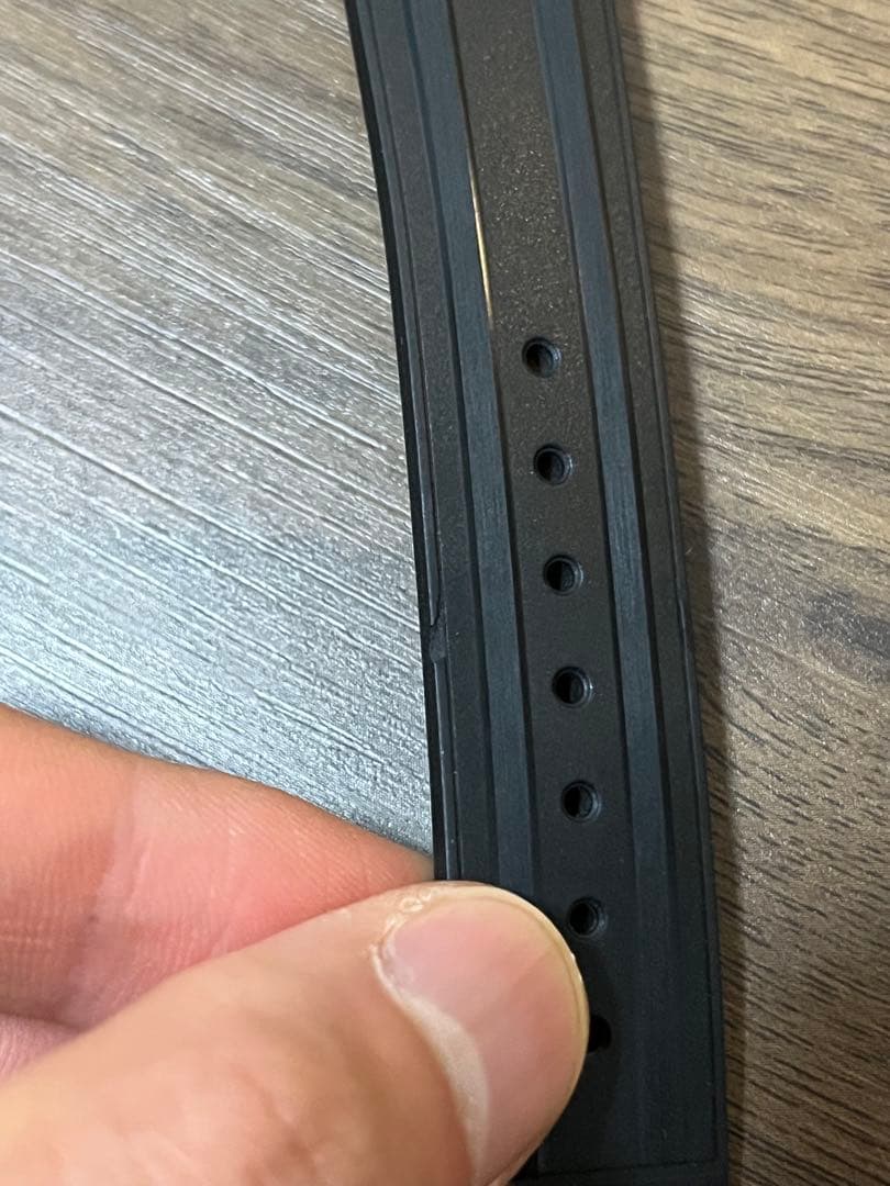 （美品）OMEGA シーマスター300 ブラック ラバーベルト