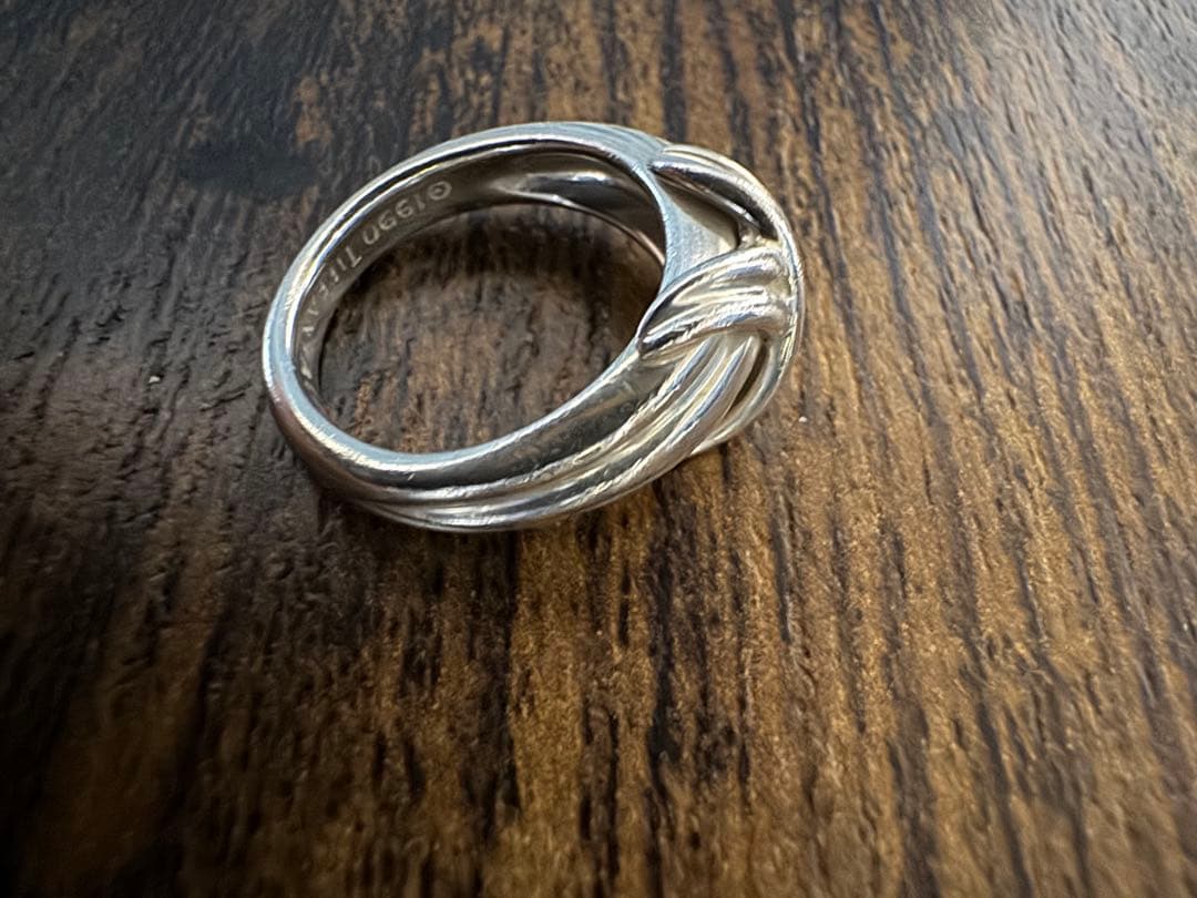 美品 ティファニー リング シグネチャー クロス シルバー 925 10号