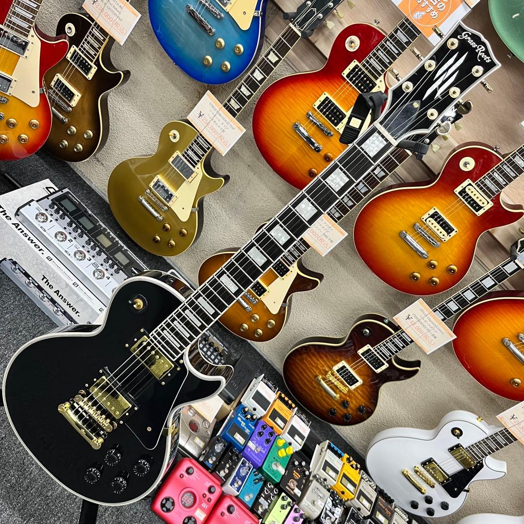 【11441】 Grass Rootsブラック レスポールカスタムタイプ