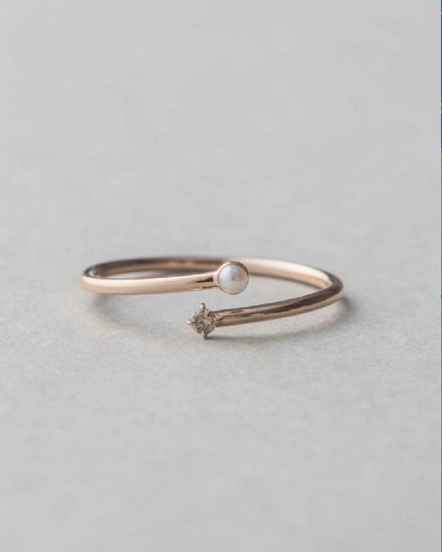 ete ピンクゴールドリング9号•3号　セット