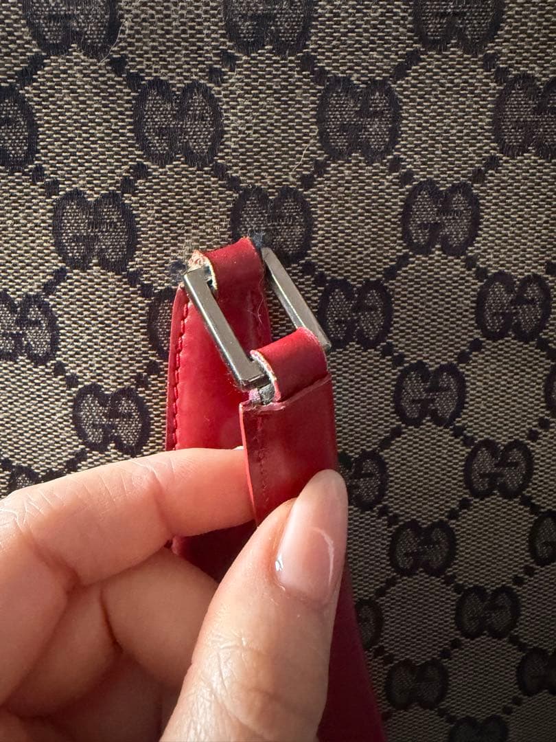 GUCCI ハンドバッグ 赤 トートバッグ