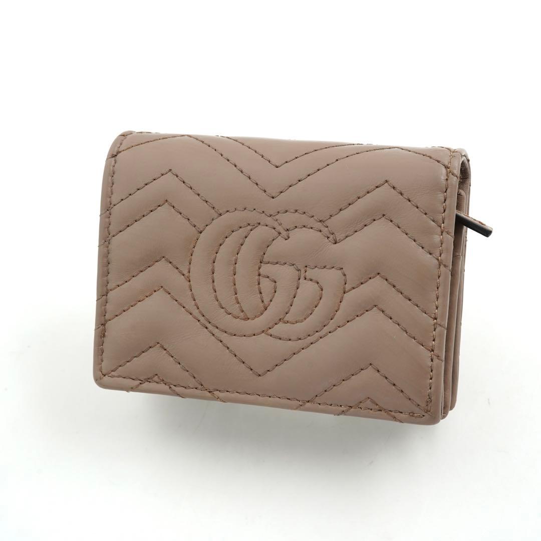 ✨未使用展示品・箱付き✨　GUCCI ミニ財布　マーモント　キルティング　GG