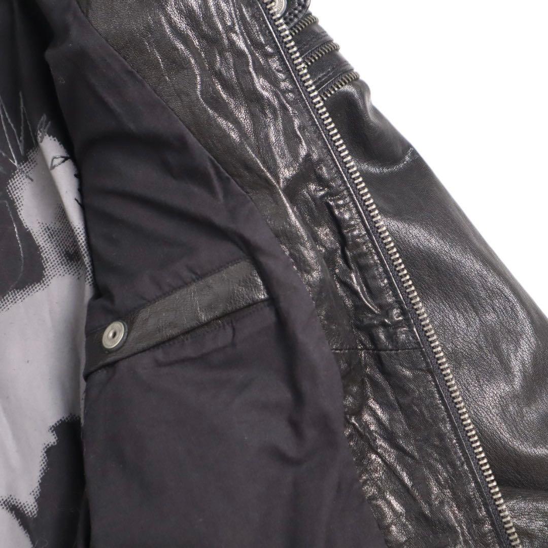 archive diesel ジップデザイン ライダース レザージャケット