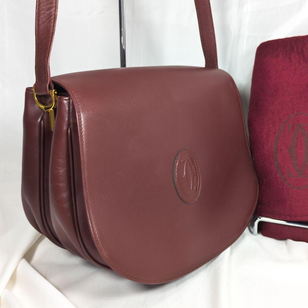 【美品】 カルティエ マストライン メッセンジャーバッグ ２層タイプ 保存袋付き