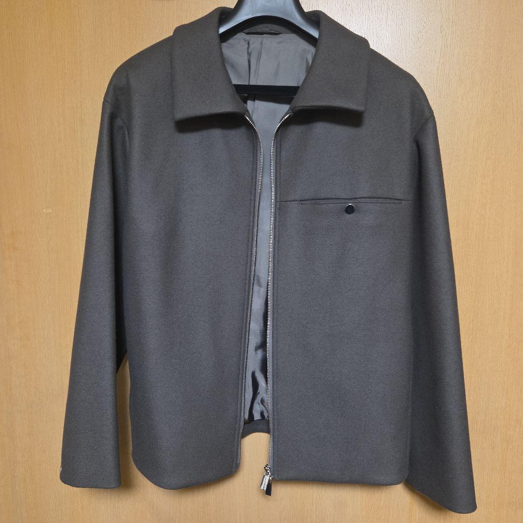 PUBLIC TOKYO メルトンショートジップブルゾン　サイズ2　ブラウン