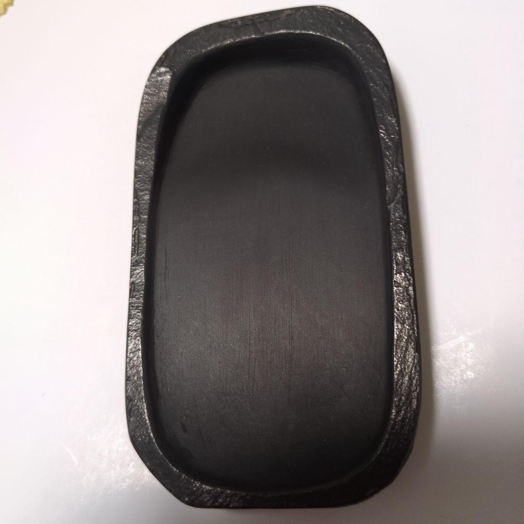 『新品未使用』甲州銘石　高級雨畑御硯　蓋付 タテ14✕ヨコ8 ✕高さ2.5（cm