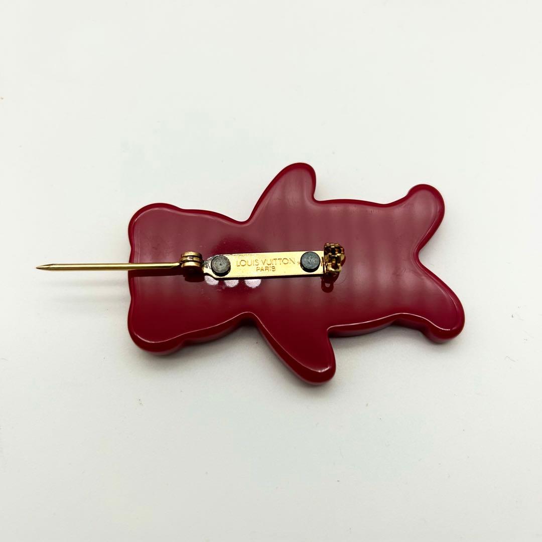 極美品　ルイヴィトン　くま　ベア　ブローチ　モノグラム