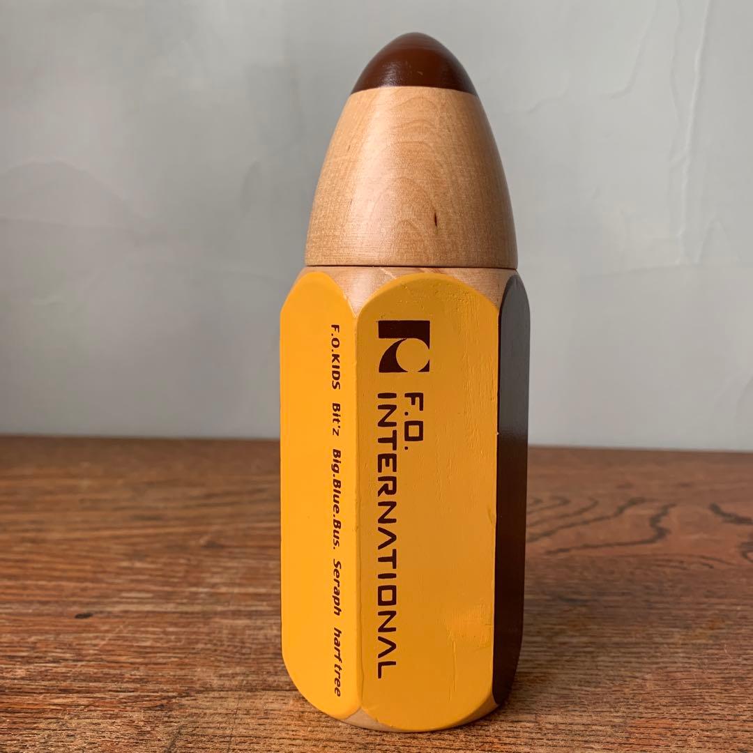 ご確認用　木製　鉛筆型ケース　色鉛筆セット　レトロ　ノベルティ