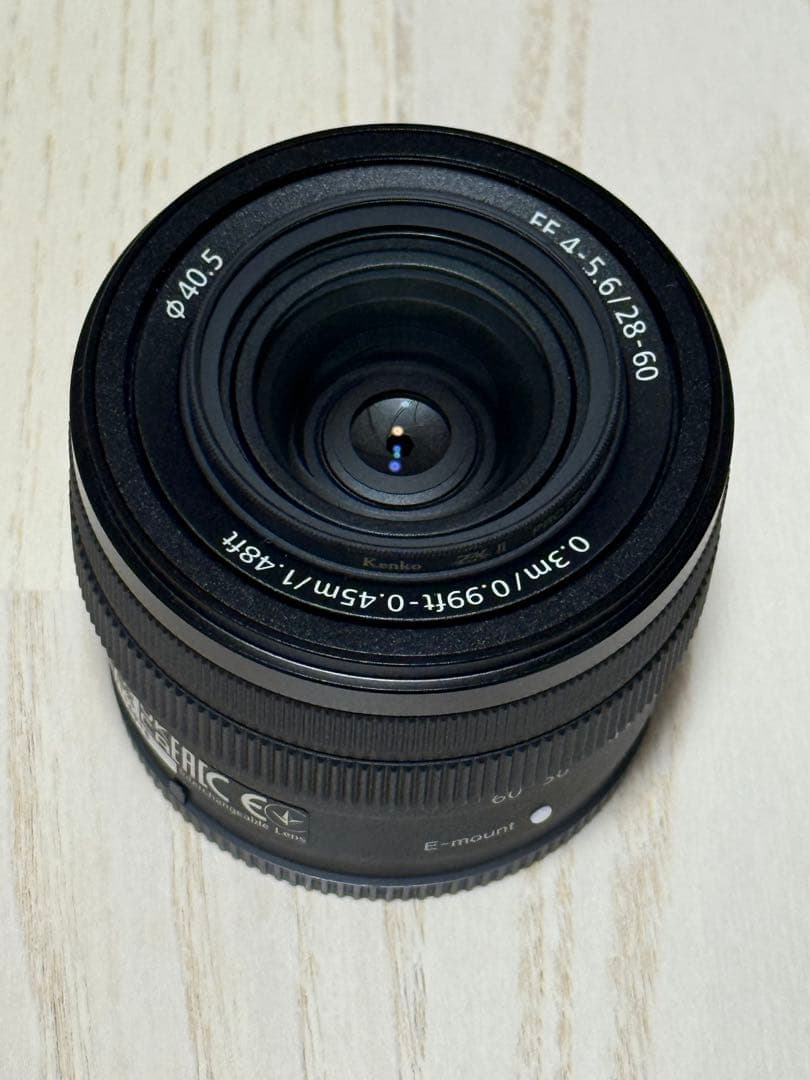 SONY FE 4-5.6/28-60 ズームレンズ+ レンズプロテクター