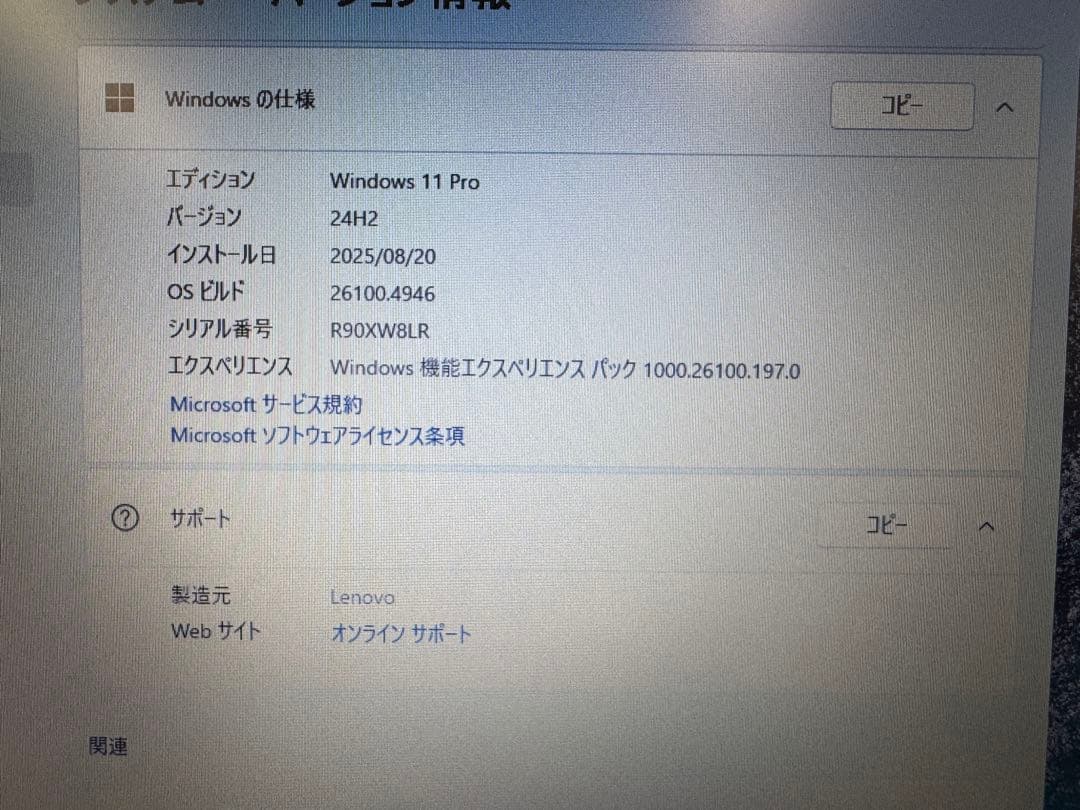 Windowsノート本体 Thinkpad L390 i5-8265U / 16GB / 1TB SSD