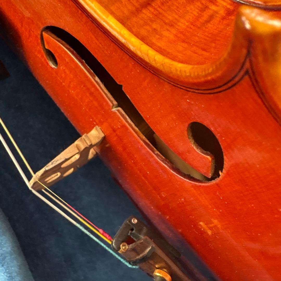 バイオリンケース お布団付き　青　バイオリン　弓