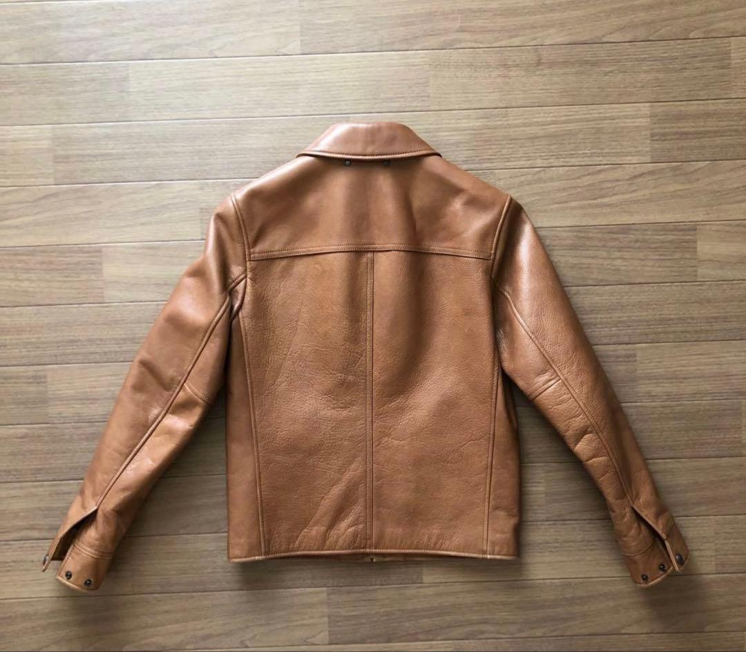 COACH レザージャケット キャメル 牛革 XS メンズ　レディース
