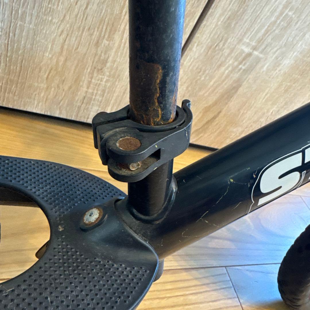 STRIDER バランスバイク 黒/ピンク 12インチ　おまけ付き