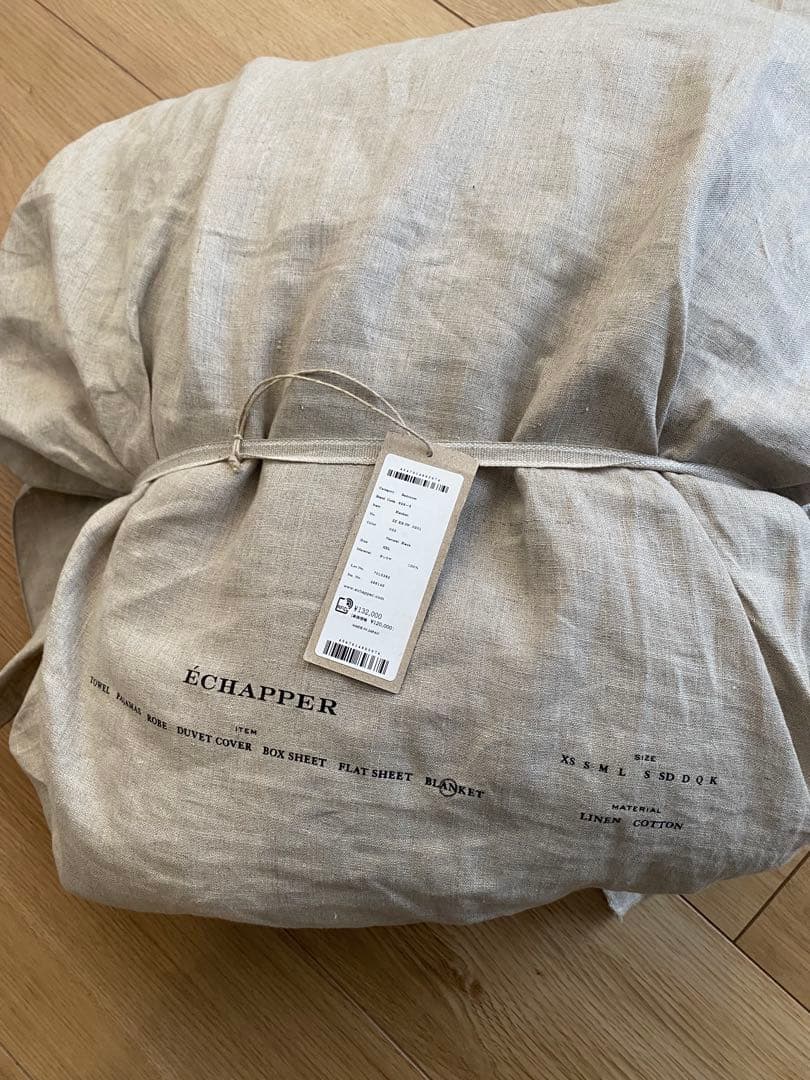 新品　ECHAPPER エシャペ　カシミヤ100% 大判ブランケット　ATON