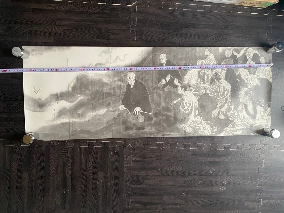 井上雄彦　親鸞　屏風　左右セット