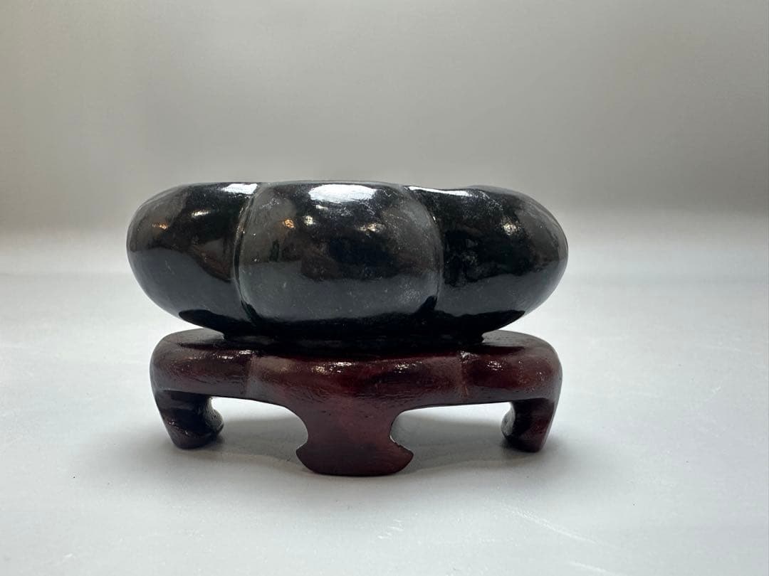 中国 碧玉 刻 筆洗 文房四宝