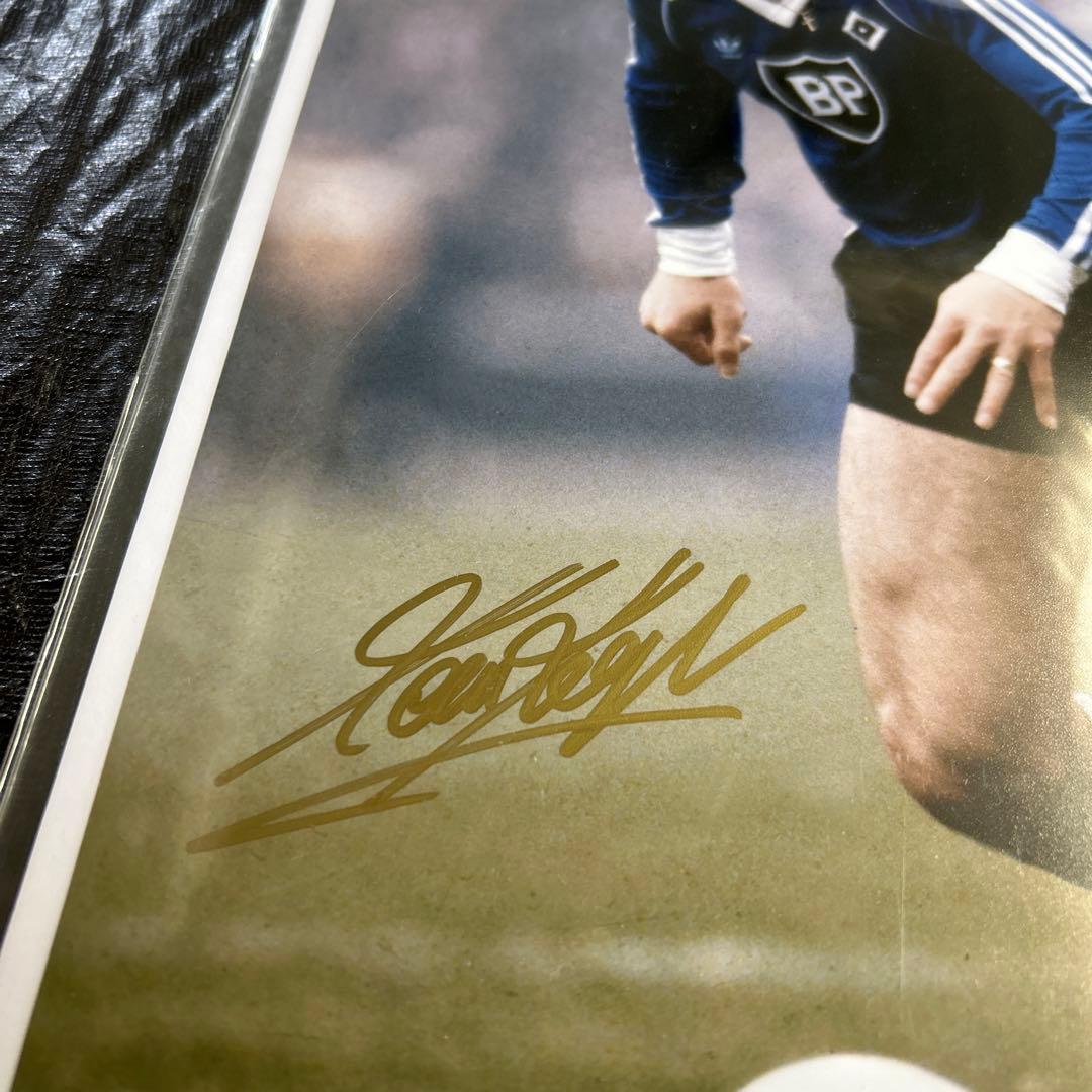 元イングランド代表　ケビン キーガン　ハンブルガーSV  直筆サイン入りフォト