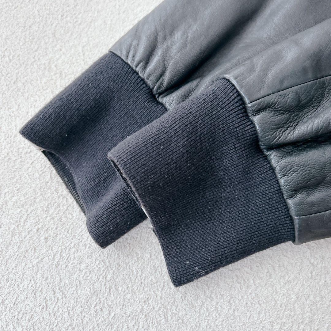 DIESEL BLACK GOLD 44 レザートラックジャケット ライダース