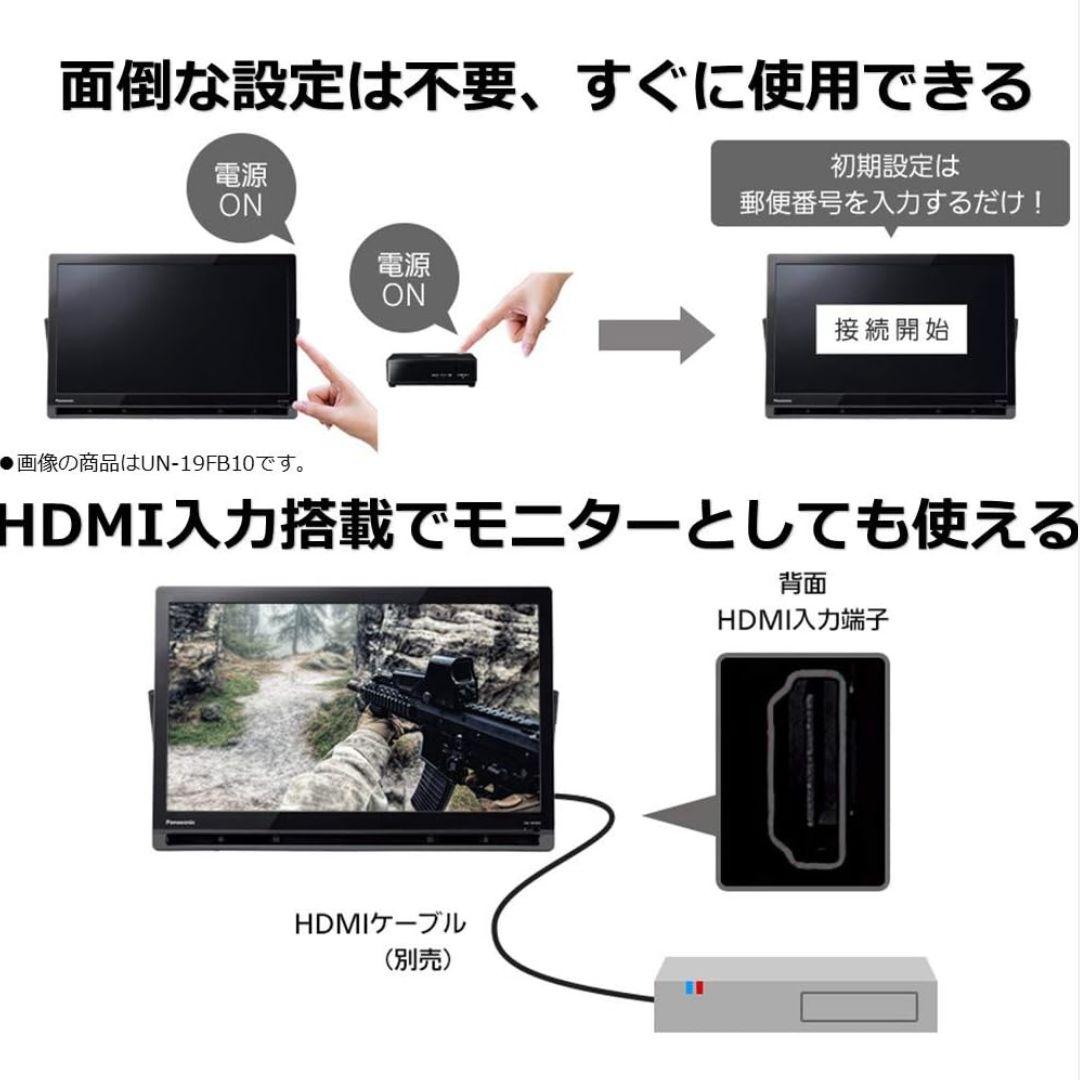 新品　Panasonic 19V型　VIERA UN-19F10-K 黒