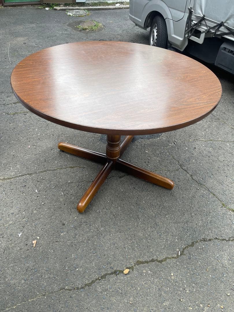 飛騨産業 キツツキマーク ダイニングテーブル 丸テーブル ラウンドテーブル