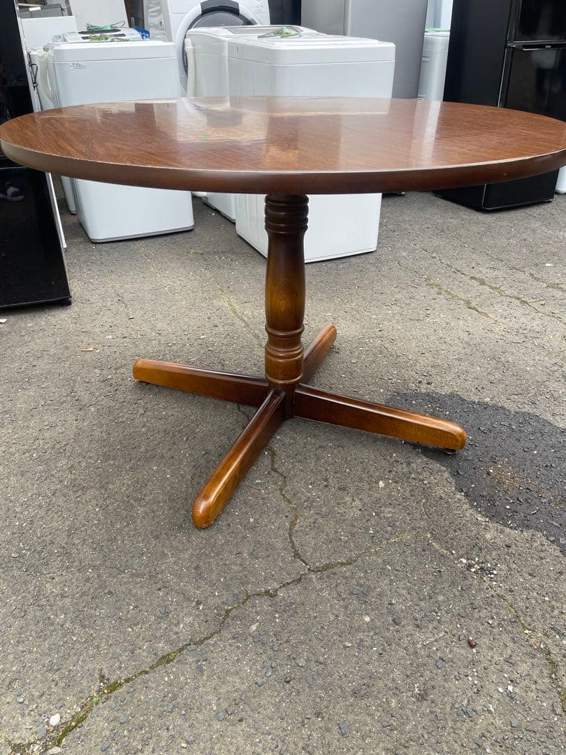 飛騨産業 キツツキマーク ダイニングテーブル 丸テーブル ラウンドテーブル