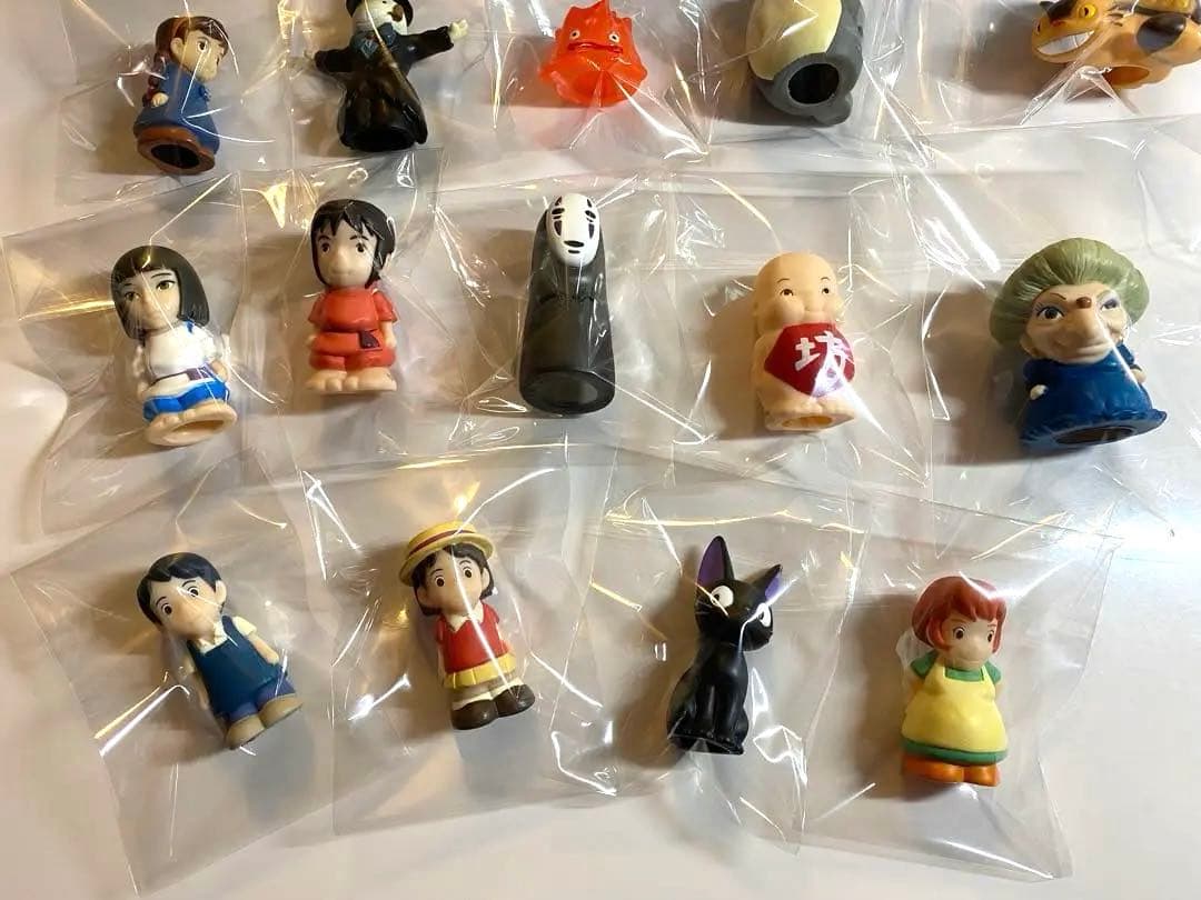 希少！スタジオジブリ 14体、指人形、ソフビ、フィギュア セットまとめ売り美品！