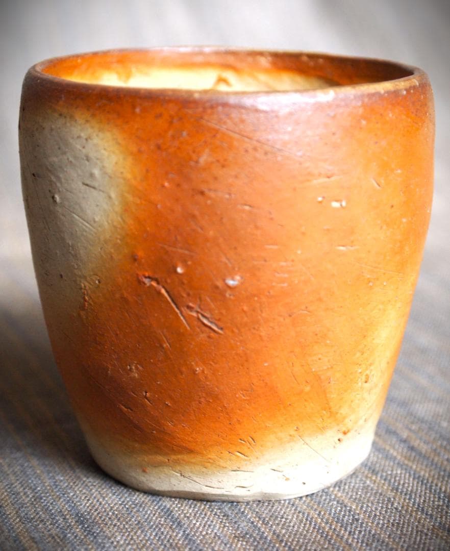 人気作家★星正幸【師：森陶岳】★備前ゆのみ★共箱・布・栞