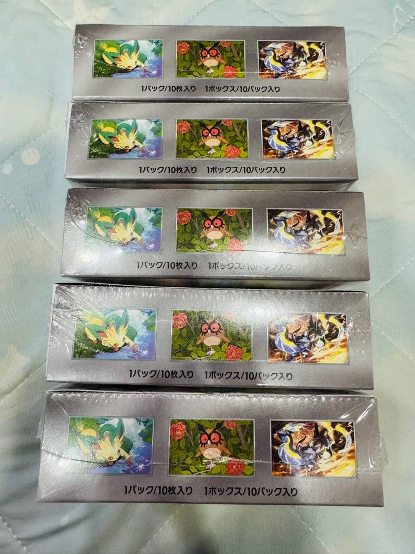 【シュリンク付き】ポケモンカードゲーム テラスタルフェスex 5box