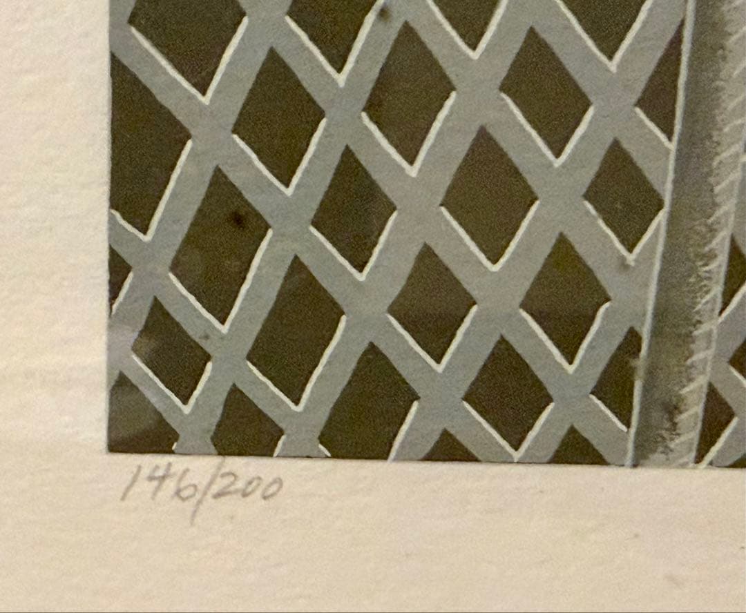 トーマス・マックナイト「Golf Course」 版画 直筆サイン額装 #180