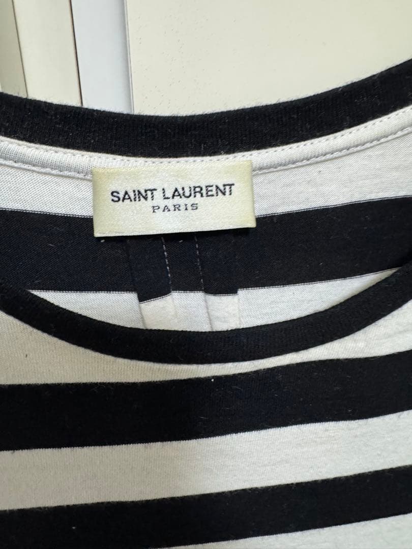 サンローラン　ボーダーシャツ　S
