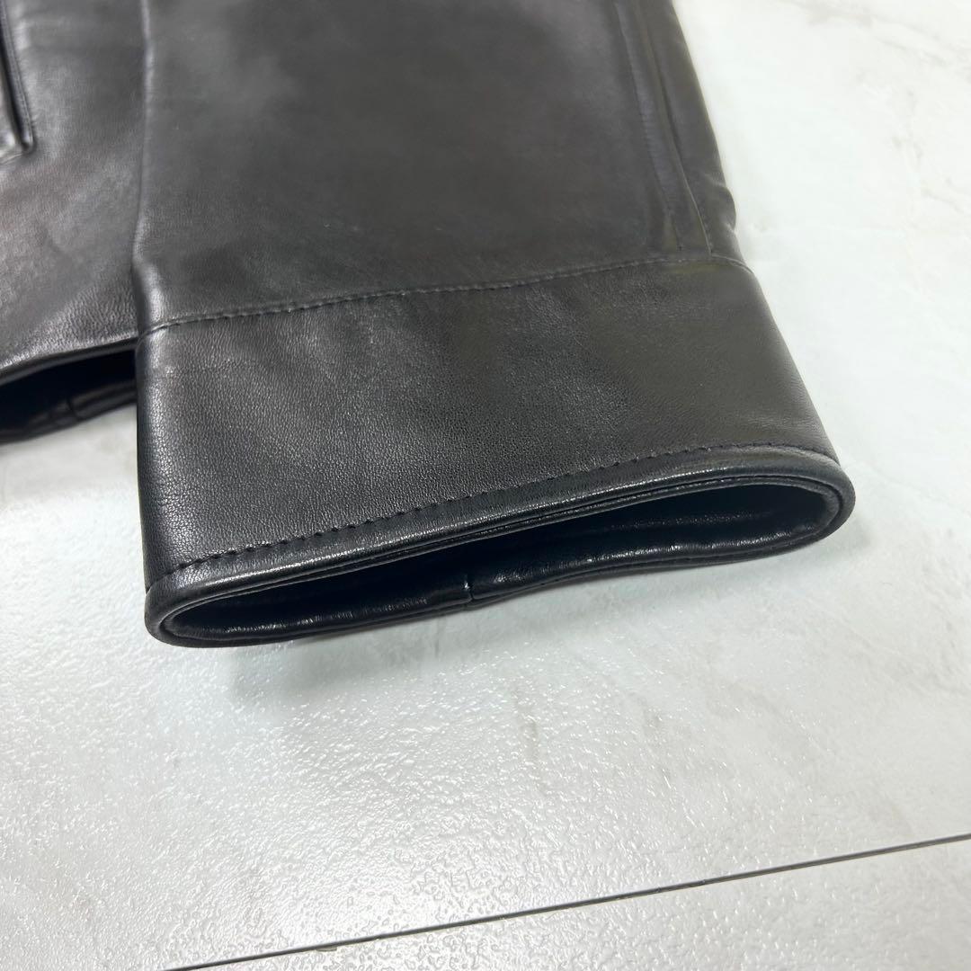 極美品 グッチ シングルライダース カウレザー ジャケット トムフォード期 46