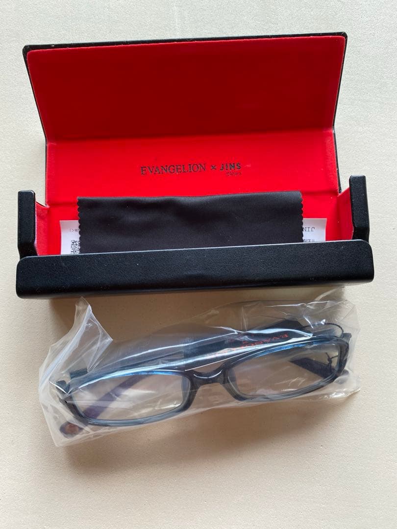 新品未使用　エヴァンゲリオン✖️JINSコラボ 綾波レイモデルのみ　紺