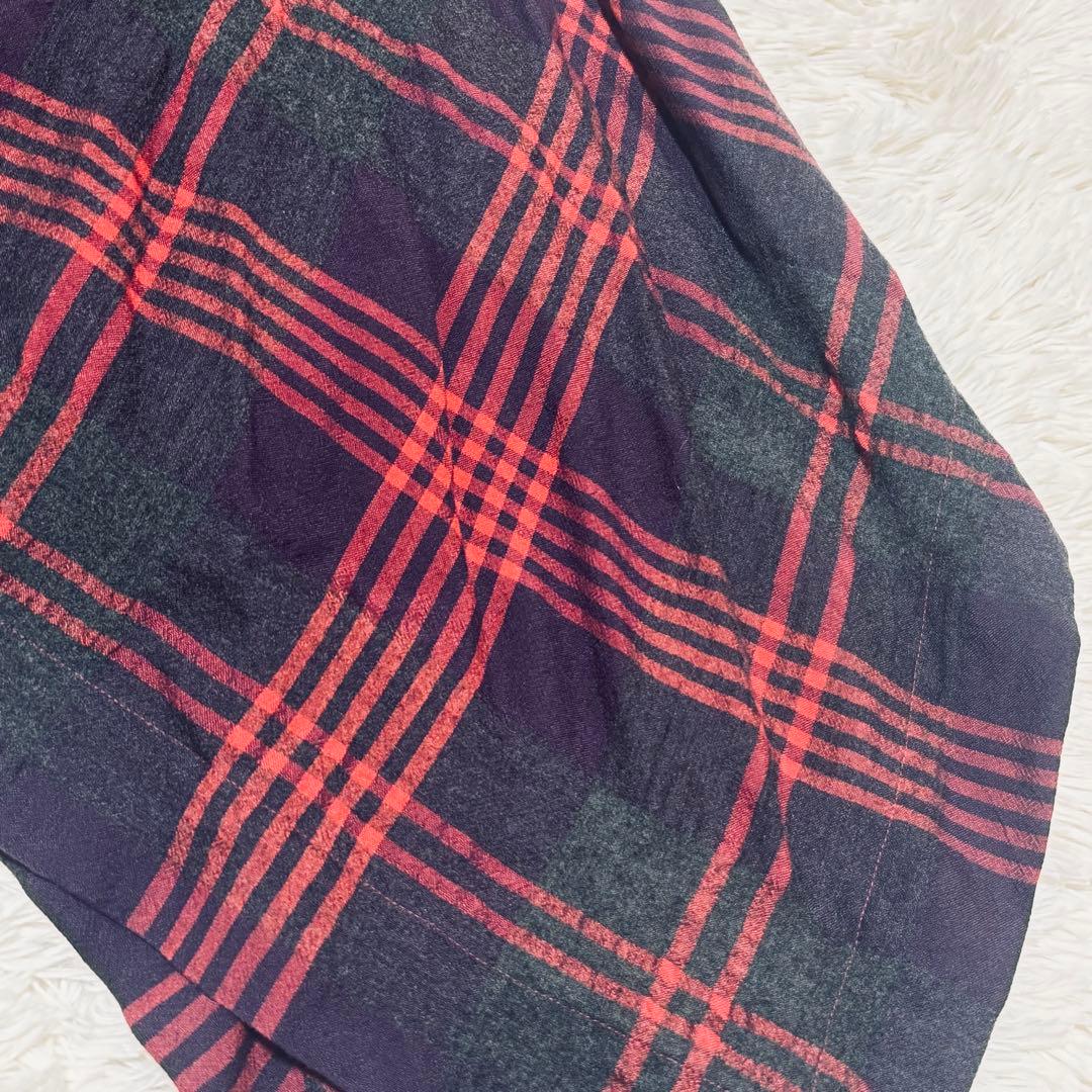 ヴィヴィアンウエストウッド アシメ変形 チェック柄 スカート オーブボタン