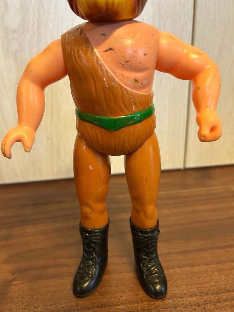 ザ・ライオンマン　ソフビ　タイガーマスク　当時物　中島製作所　昭和レトロ