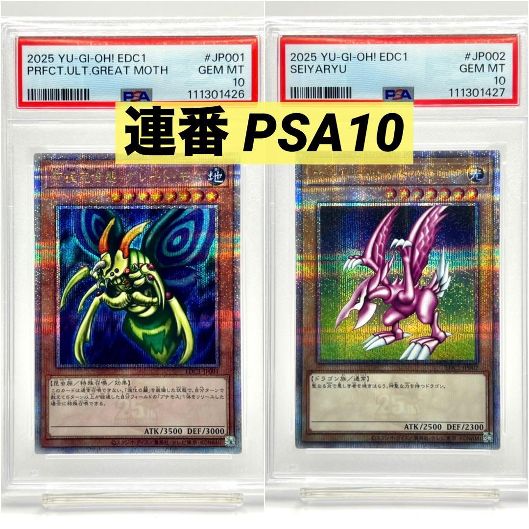 【連番PSA10】究極完全態グレートモス ホーリーナイトドラゴン クオシク