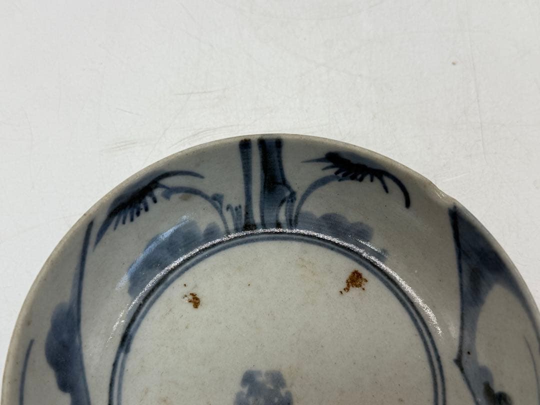 初期手　古伊万里　五弁花紋くらわんか①　深皿　送料込み250201