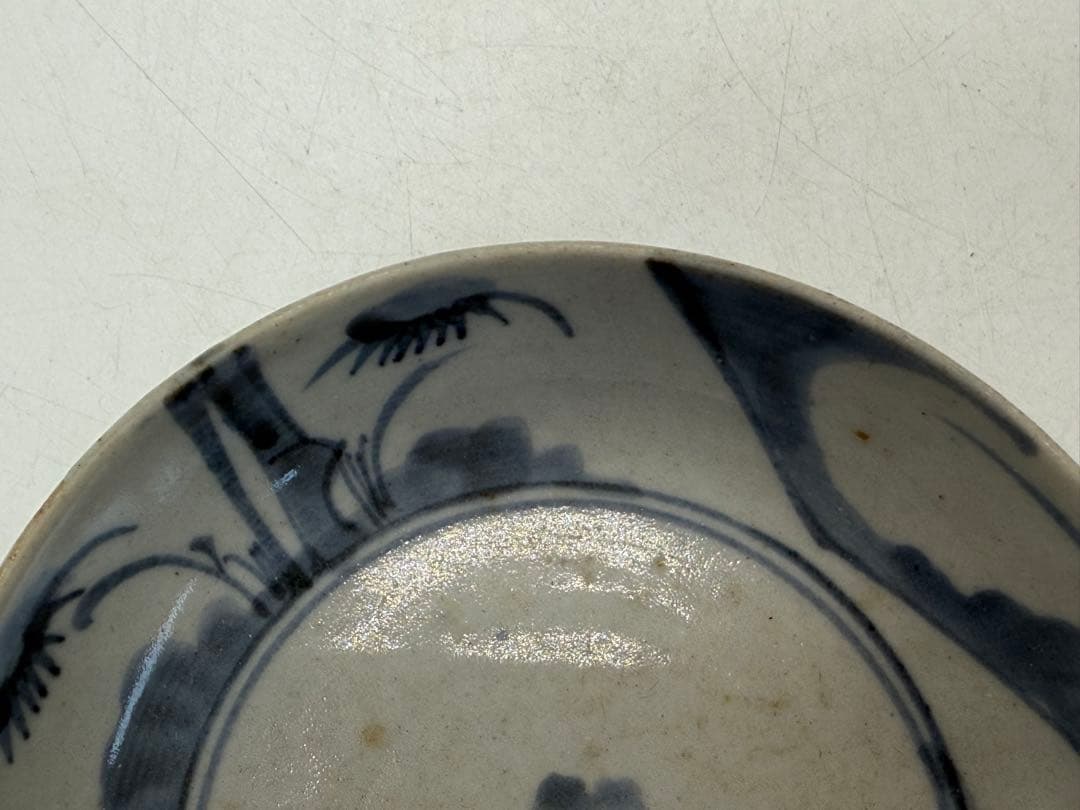 初期手　古伊万里　五弁花紋くらわんか①　深皿　送料込み250201