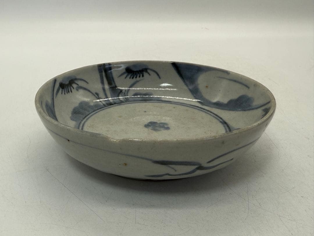 初期手　古伊万里　五弁花紋くらわんか①　深皿　送料込み250201