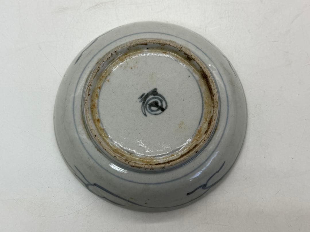 初期手　古伊万里　五弁花紋くらわんか①　深皿　送料込み250201