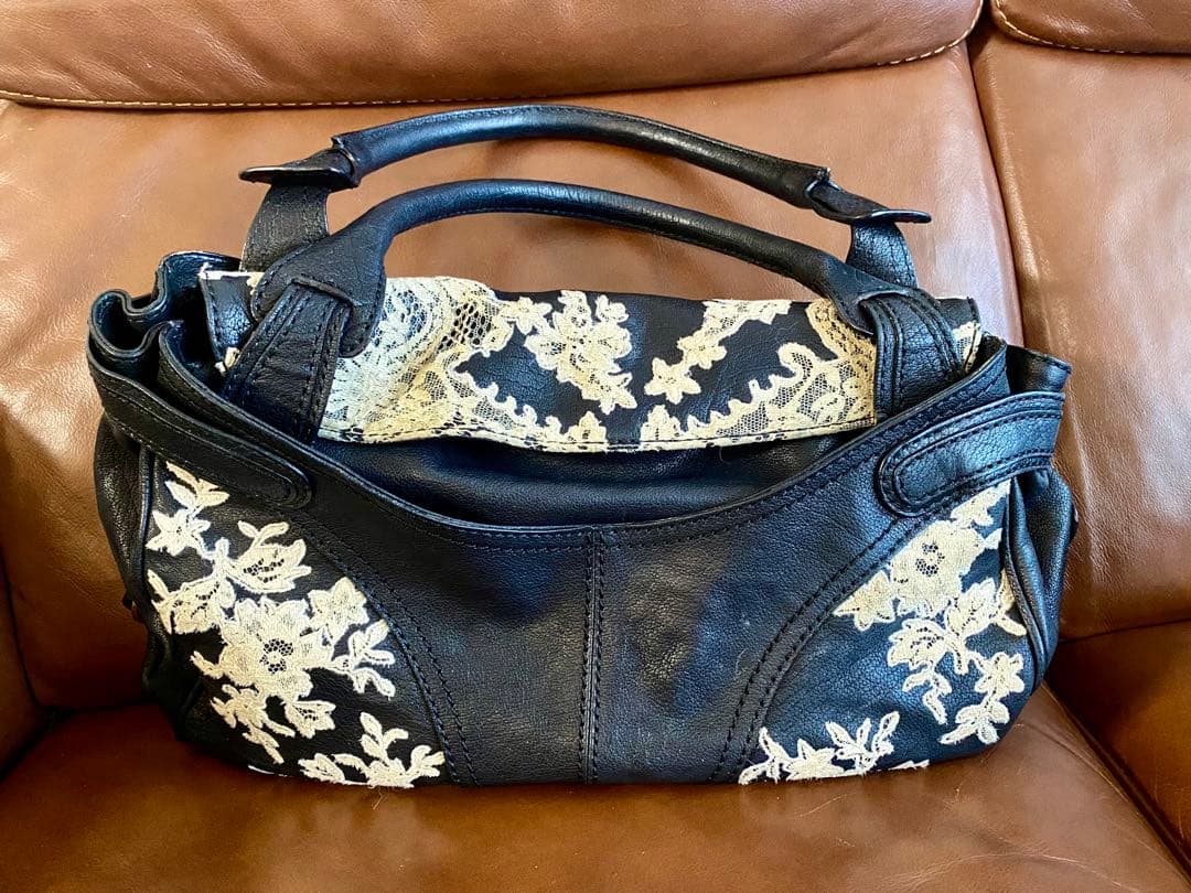 VALENTINO ヴァレンティノ ガラヴァーニ レース ハンドバッグ トート