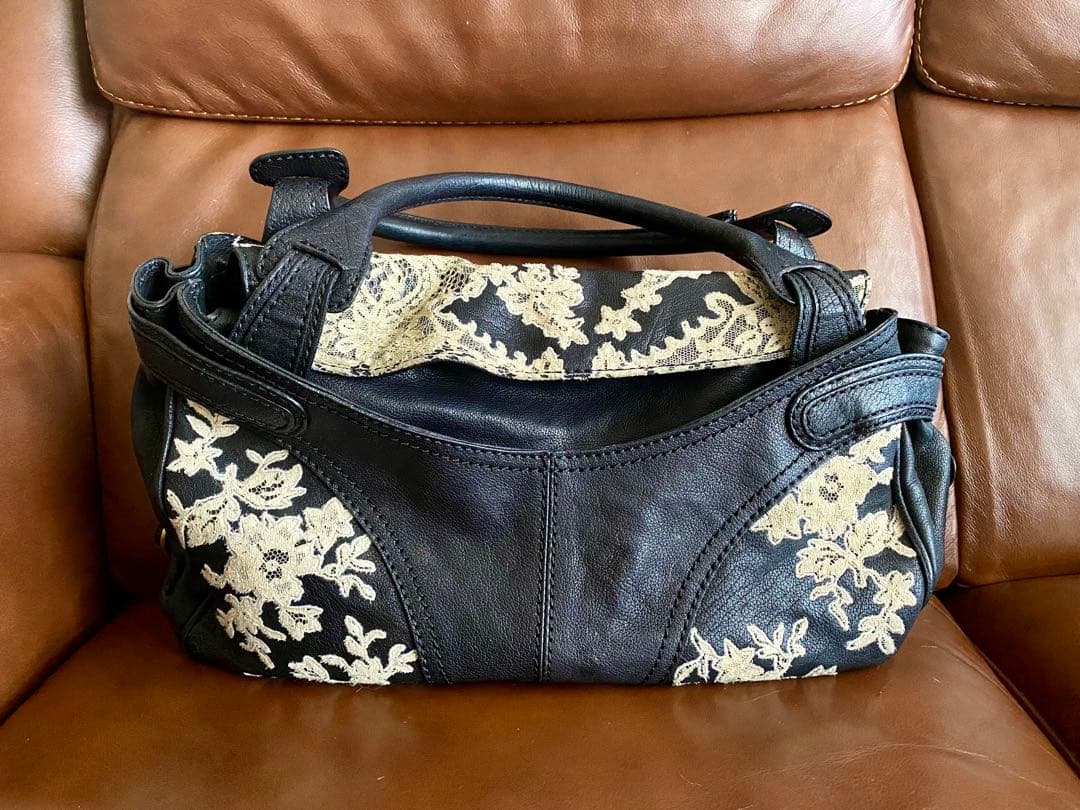 VALENTINO ヴァレンティノ ガラヴァーニ レース ハンドバッグ トート