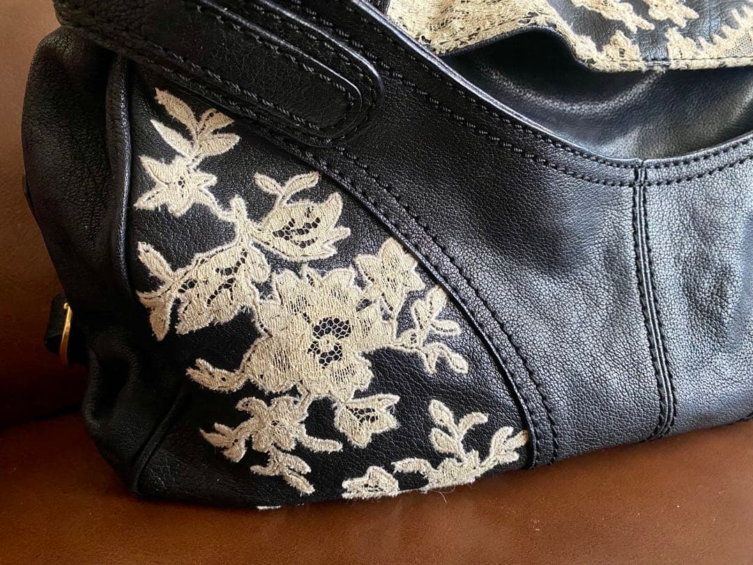 VALENTINO ヴァレンティノ ガラヴァーニ レース ハンドバッグ トート