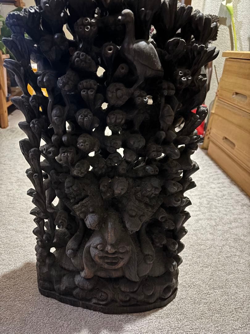 インドネシア　木製彫刻　アンティーク