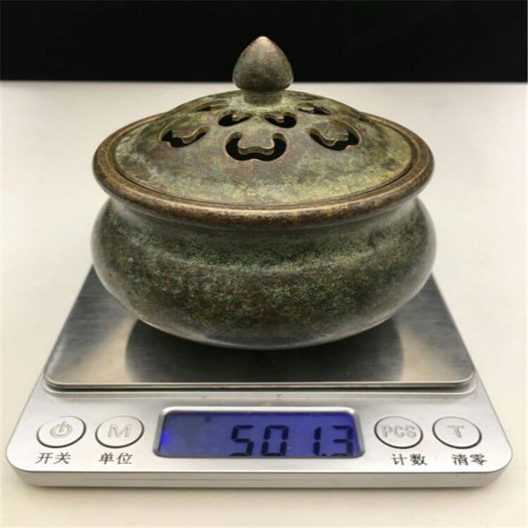 黄銅香炉古皮殻包パルプ古玩芸品古香炉