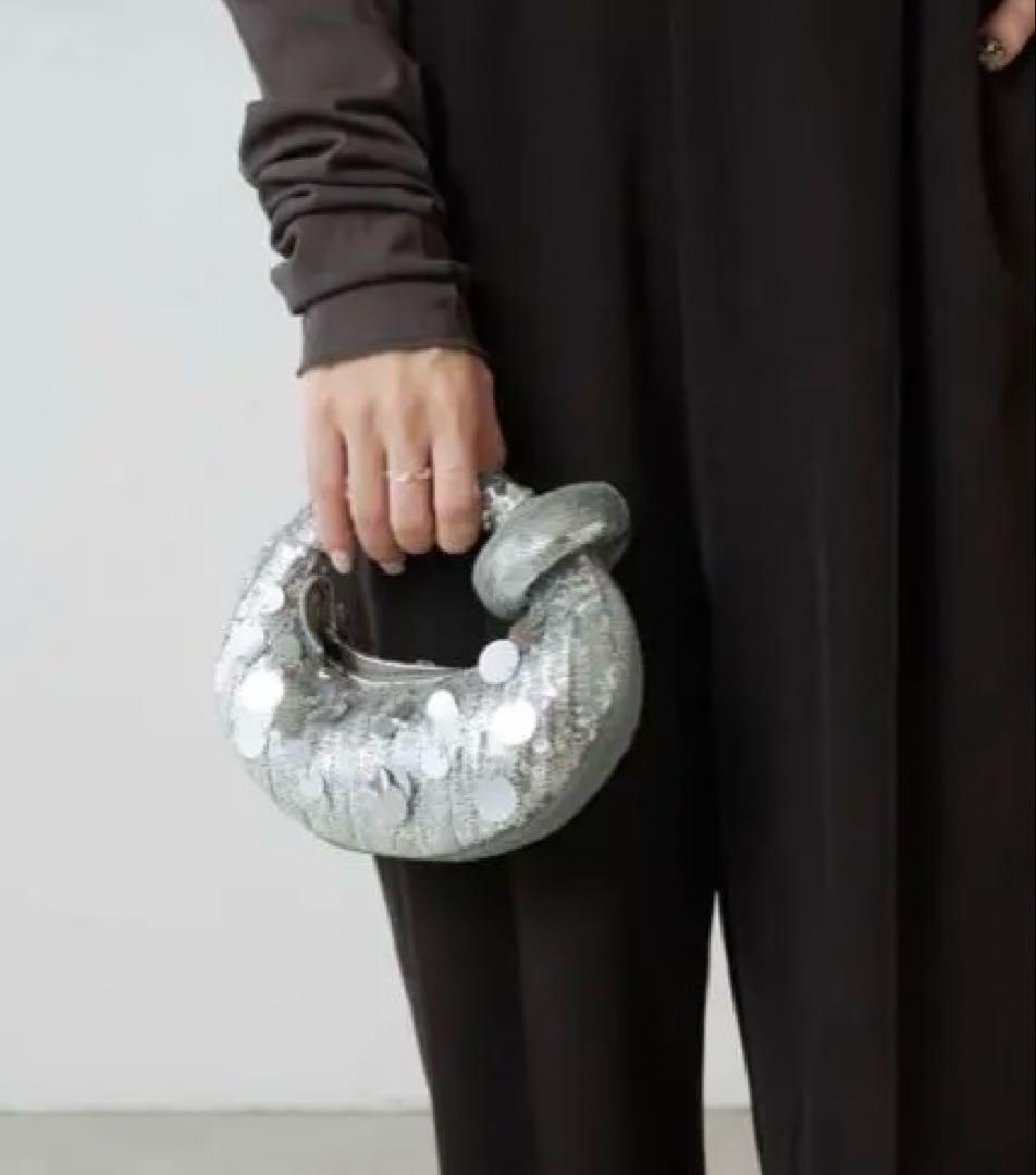 【新品】JW PEI ABACUSスパンコールミニトップハンドルバッグ　シルバー