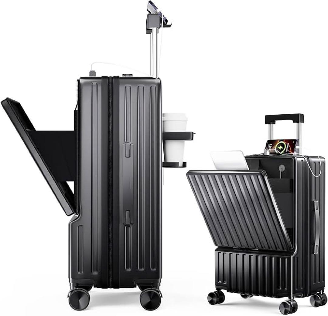 ❣️スーツケース❣️フロントオープン 多機能 キャリーケース 機内持ち込み